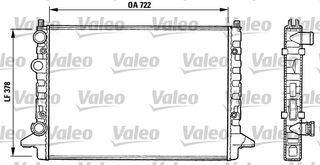 ΨΥΓΕΙΟ ΝΕΡΟΥ PASSAT IV 1.6 -96 ΚΑΙΝ. VALEO 731008 VW PASSAT