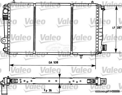 ΨΥΓΕΙΟ ΝΕΡΟΥ CIT.C15 94- ΚΑΙΝ. VALEO 731173 CITROEN C15