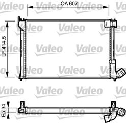 ΨΥΓΕΙΟ XANTIA 2.0 TURBO 95-02 ΚΑΙΝ. VALEO 731297 CITROEN XANTIA