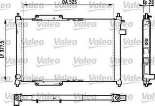 ΨΥΓΕΙΟ ΝΕΡΟΥ  ROVER 400 ME A/C ΚΑΙΝ. VALEO 731818 MG MG ROVER 200 ROVER 400 ROVER 45