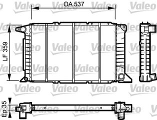 ΨΥΓΕΙΟ ΝΕΡΟΥ TRANSIT 2.5TD 96- ΚΑΙΝ. VALEO 732497 FORD TRANSIT
