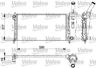 ΨΥΓΕΙΟ ΝΕΡΟΥ PUNTO 1,2 99- ΚΑΙΝ. VALEO 732578 FIAT PUNTO