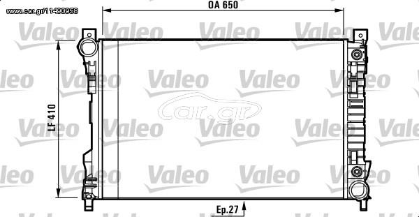 ΨΥΓΕΙΟ ΝΕΡΟΥ DB C 240 W 203 00 ΚΑΙΝ. VALEO 732741 MERCEDES-BENZ C-CLASS MERCEDES-BENZ CLK MERCEDES-BENZ SLK