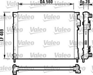 ΨΥΓΕΙΟ ΝΕΡ.REN.TRAFIC 2.0 01- ΚΑΙΝ. VALEO 732846 NISSAN PRIMASTAR OPEL VIVARO RENAULT TRAFIC