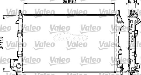 ΨΥΓ.ΝΕΡΟΥ VECTRA C 2.0 DTI 02- ΚΑΙΝ. VALEO 732877 FIAT CROMA OPEL SIGNUM OPEL VECTRA