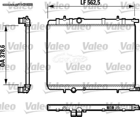 ΨΥΓΕΙΟ ΝΕΡΟΥ P307 2.0 97- ΚΑΙΝ. VALEO 732892 CITROEN BERLINGO CITROEN C4 CITROEN XSARA PEUGEOT 307 PEUGEOT PARTNER