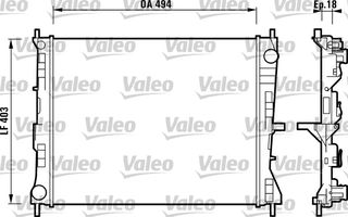 ΨΥΓΕΙΟ ΝΕΡΟΥ MICRA 1.2 03- ΚΑΙΝ. VALEO 732903 NISSAN MICRA RENAULT CLIO RENAULT MODUS