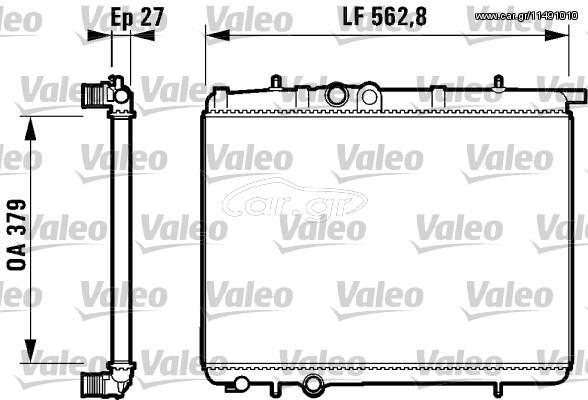 ΨΥΓΕΙΟ ΝΕΡ.P206 1.6 16V 98-01 ΚΑΙΝ. VALEO 732910 PEUGEOT 206 PEUGEOT 206+