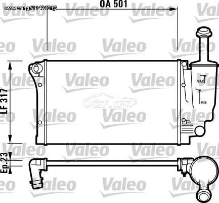 ΨΥΓ.ΝΕΡ  PANDA 1.1/1.2 -AC 03- ΚΑΙΝ. VALEO 732924 FIAT PANDA