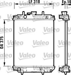 ΨΥΓ.ΝΕΡ.DAIH.CUORE 1.0 98-03 ΚΑΙΝ. VALEO 734105 DAIHATSU CUORE DAIHATSU MOVE DAIHATSU SIRION DAIHATSU YRV