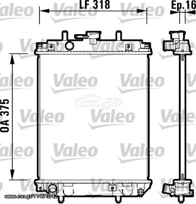 ΨΥΓ.ΝΕΡ.DAIH.CUORE 1.0 98-03 ΚΑΙΝ. VALEO 734105 DAIHATSU CUORE DAIHATSU MOVE DAIHATSU SIRION DAIHATSU YRV