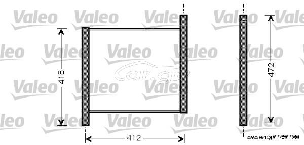 ΨΥΓΕΙΟ ΝΕΡΟΥ SMART 0.6 98- ΚΑΙΝ. VALEO 734848 SMART CABRIO SMART CITY-COUPE SMART CROSSBLADE SMART FORTWO