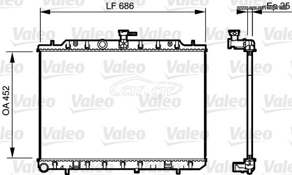 ΨΥΓΕΙΟ ΝΕΡΟΥ NISS X-TRAIL 2.0D ΚΑΙΝ. VALEO 735206 NISSAN X-TRAIL