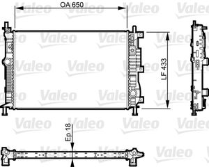 ΨΥΓΕΙΟ C4/P308 1.6 HDΙ ΚΑΙΝ. VALEO 735555 CITROEN C4 PEUGEOT 308