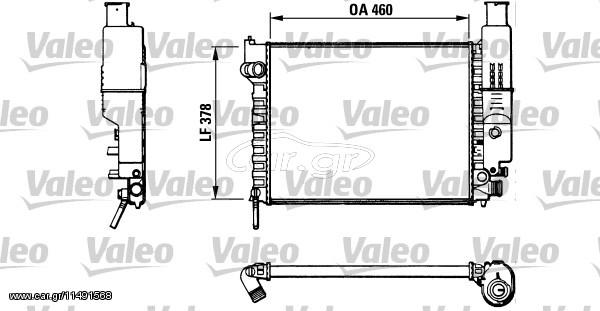 ΨΥΓΕΙΟ ΝΕΡΟΥ 405 1.4/1.6 87-92 ΚΑΙΝ. VALEO 810915 PEUGEOT 405