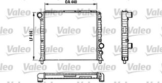 ΨΥΓΕΙΟ ΝΕΡΟΥ A75/90 1.6 85-93 ΚΑΙΝ. VALEO 811389 ALFA ROMEO 75 ALFA ROMEO 90