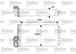 ΨΥΓΕΙΟ ΚΑΛΟΡΙΦΕΡ C3 02- ΚΑΙΝ. VALEO 812234 CITROEN C2 CITROEN C3 PEUGEOT 1007