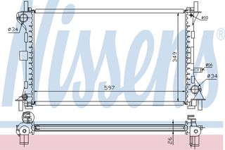 ΨΥΓΕΙΟ FO FOCUS 1,8 TD 98- ΚΑΙΝ. NISSENS 62073A FORD FOCUS