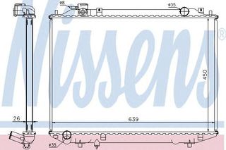 ΨΥΓΕΙΟ FO RANGER 2,5 D 96- ΚΑΙΝ. NISSENS 62246A FORD RANGER MAZDA B-SERIE MAZDA BT-50