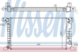 ΨΥΓΕΙΟ FO TRANSIT D  (86-) ΚΑΙΝ. NISSENS 62369A FORD TRANSIT