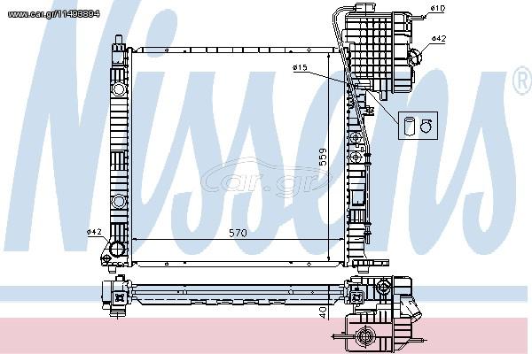 ΨΥΓΕΙΟ MER V-CLASS V200CDI 99- ΚΑΙΝ. NISSENS 62559A MERCEDES-BENZ V-CLASS MERCEDES-BENZ VITO