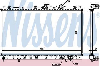 ΨΥΓΕΙΟ MITS GALANT 2,0  (93-) ΚΑΙΝ. NISSENS 62839 MITSUBISHI COLT MITSUBISHI GALANT MITSUBISHI LANCER