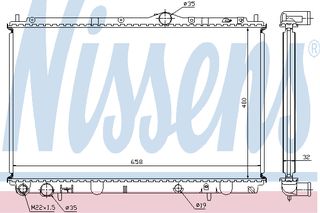 ΨΥΓΕΙΟ CARISMA/VOLVO S/V40 ΚΑΙΝ. NISSENS 62858A MITSUBISHI CARISMA VOLVO S40 VOLVO V40