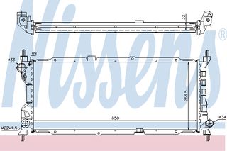 ΨΥΓΕΙΟ  CORSA DIESEL-TD  (93-) ΚΑΙΝ. NISSENS 63286A CHEVROLET CORSA OPEL COMBO OPEL CORSA