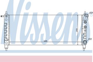 ΨΥΓΕΙΟ  CORSA 1.0-1.2 AC 97- ΚΑΙΝ. NISSENS 63297 OPEL CORSA