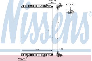 ΨΥΓΕΙΟ ΝΕΡΟΥ IVECO STRALIS ΚΑΙΝ. NISSENS 63329A IVECO Stralis