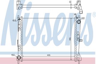 ΨΥΓΕΙΟ RE CLIO 1.2-1.4.1.6 05- ΚΑΙΝ. NISSENS 637605 RENAULT CLIO RENAULT MODUS