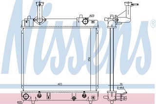 ΨΥΓ ΝΕΡ. ALTO 1.0i AUT 09- ΚΑΙΝ. NISSENS 641762 NISSAN PIXO SUZUKI ALTO