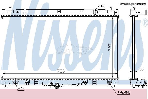 ΨΥΓΕΙΟ TO CAMRY 3,0M/T-A/T 01- ΚΑΙΝ. NISSENS 64633 TOYOTA CAMRY