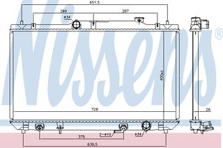 ΨΥΓ ΝΕΡ.TOYOTA CAMRY  01- ΚΑΙΝ. NISSENS 646925 TOYOTA CAMRY