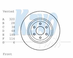 ΔΙΣΚΟΙ ΦΡ.ΕΜ.NAVARA 10- 320MM ΚΑΙΝ. AMC BR6791 NISSAN NAVARA NISSAN PATHFINDER