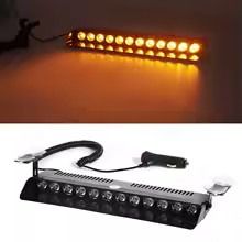 Μπάρα Led STROBO 12V 12W Πορτοκαλί με βεντούζες Κωδικός ST553...SoundStreet...