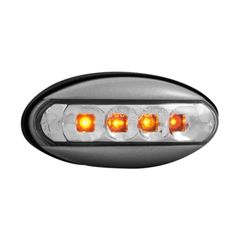 Dectane Φλας LED για Peugeot 206 / 207 Silver/Clear 2τμχ