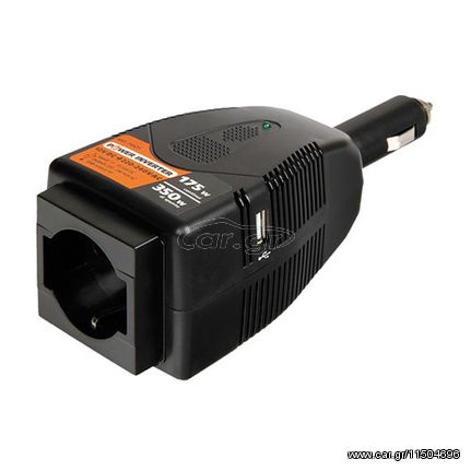 Lampa Inverter Αυτοκινήτου 175W για Μετατροπή 12V DC σε 220V AC με 1xUSB