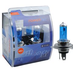 H4 12V 60/55W P43t 5.000K Powertec Xenon Blue M-TECH -2ΤΕΜ.