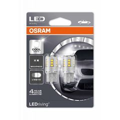 Osram Σετ 2 Led Κιτρινες T20 SC 12V W3x16d W21W 7705YE-02B