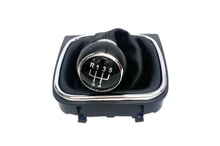 Leather Luxe Δερμάτινη Φούσκα Με Πόμολο 5 Ταχυτήτων Για Volkswagen Golf 5 6 - Jetta