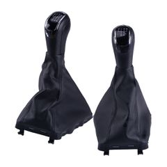 Leather Luxe Δερμάτινη Φούσκα Με Πόμολο 5-6 Ταχυτήτων Μαύρο Για Skoda Superb