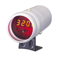 Auto Gauge Ψηφιακό Turbo Timer Αυτοκινήτου με Shift Light Λευκό