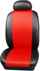 (K2-L4) Πλήρες Σετ Καλύμματα Καθισμάτων Αυτοκινήτου από Ύφασμα Σειρά Κ' Χρώματος Κόκκινο-Μαύρο | Pancarshop