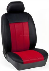 (R2-R4) Πλήρες Σετ Καλύμματα Καθισμάτων Αυτοκινήτου Τρυπητά Αεριζόμενα R' Χρώματος Κόκκινο-Μαύρο | Pancarshop
