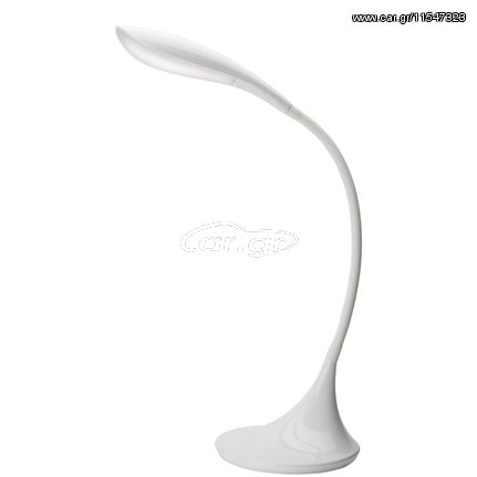 Perenz Πορτατίφ Λευκό Πλαστικό Led - Διάφανο γυαλί