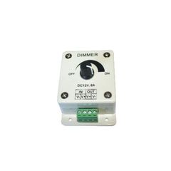 Aca Επιτοίχιο Mini Dimmer Για LED Λωρίδες Μονόχρωμες 12-24V - Λευκό