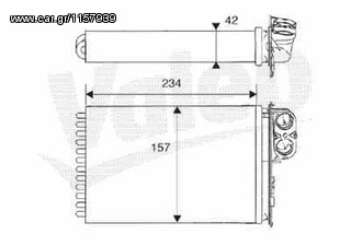 Ψυγεία καλοριφέρ VALEO για Citroen C5 (812215)