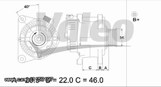 Δυναμό VALEO για Citroen C5 (437193)