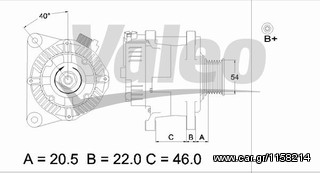 Δυναμό VALEO για Citroen C5 (437357)